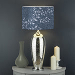 Ivy Flower Denim Jeans Pattern Print Drum Lamp Shade