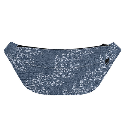 Ivy Flower Denim Jeans Pattern Print Fanny Pack