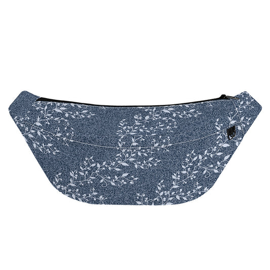 Ivy Flower Denim Jeans Pattern Print Fanny Pack