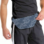 Ivy Flower Denim Jeans Pattern Print Fanny Pack