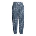 Ivy Flower Denim Jeans Pattern Print Fleece Lined Knit Pants