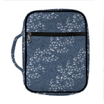 Ivy Flower Denim Jeans Pattern Print Front Pocket Bible Bag
