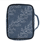 Ivy Flower Denim Jeans Pattern Print Front Pocket Bible Bag
