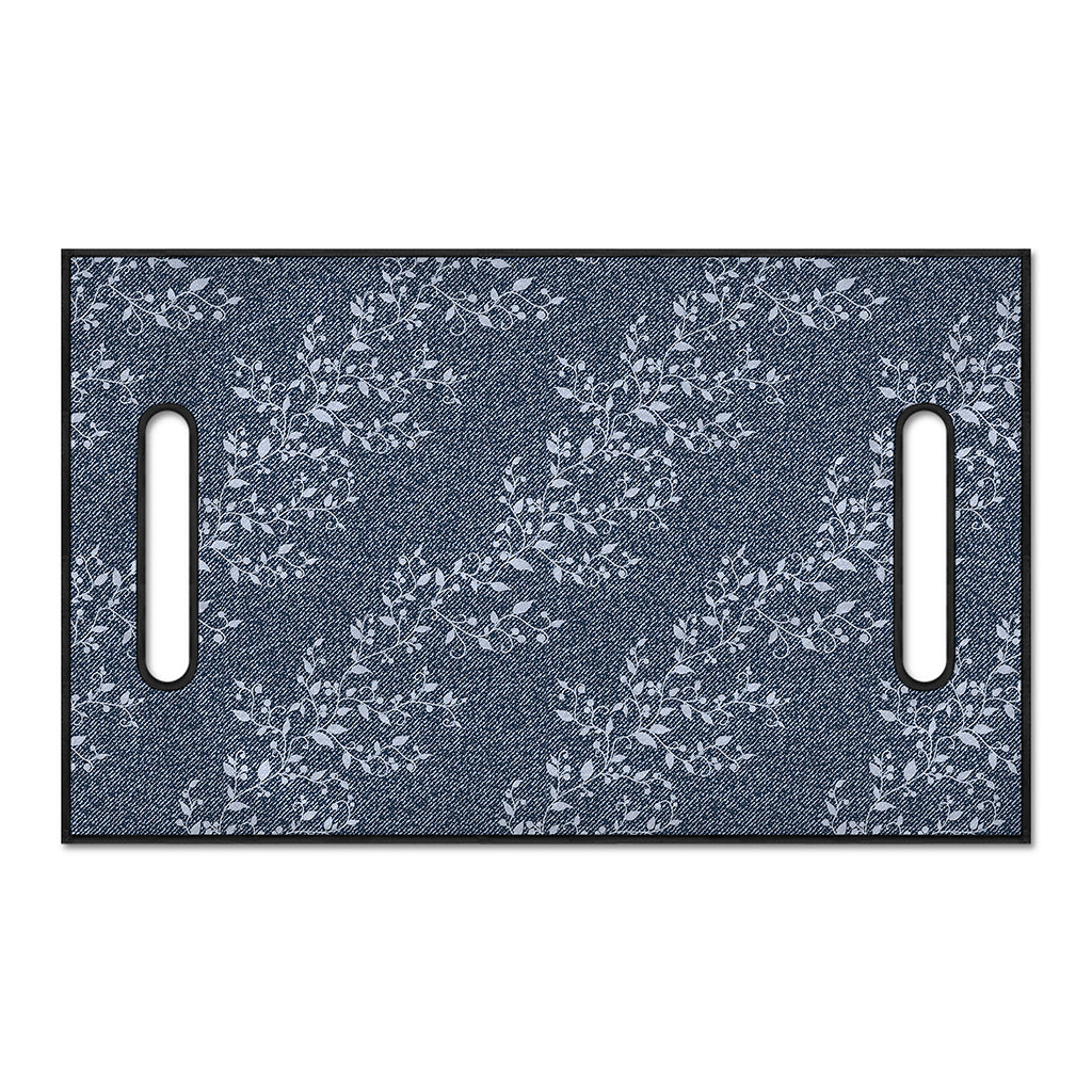Ivy Flower Denim Jeans Pattern Print Golf Cart Seat Cover