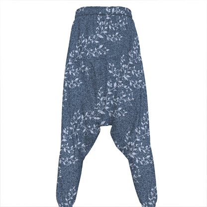 Ivy Flower Denim Jeans Pattern Print Hammer Pants