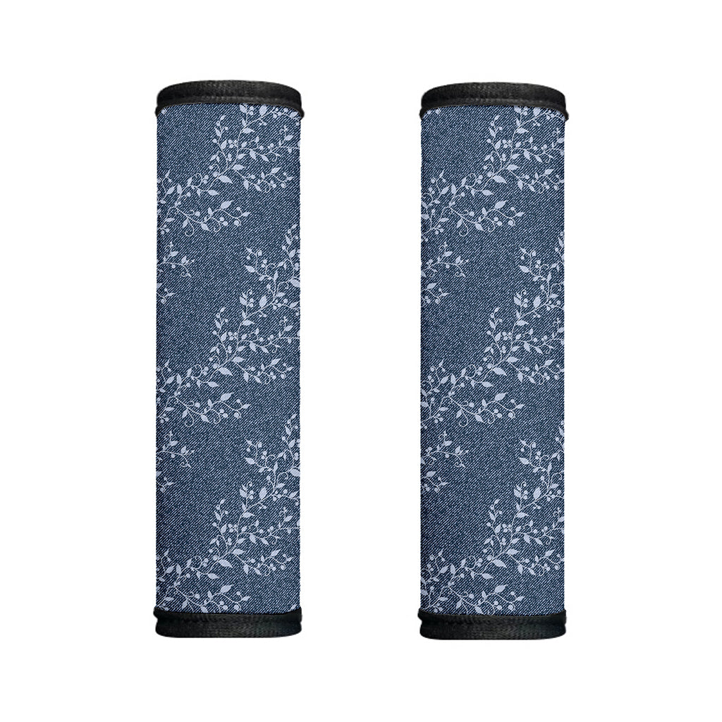 Ivy Flower Denim Jeans Pattern Print Handle Covers