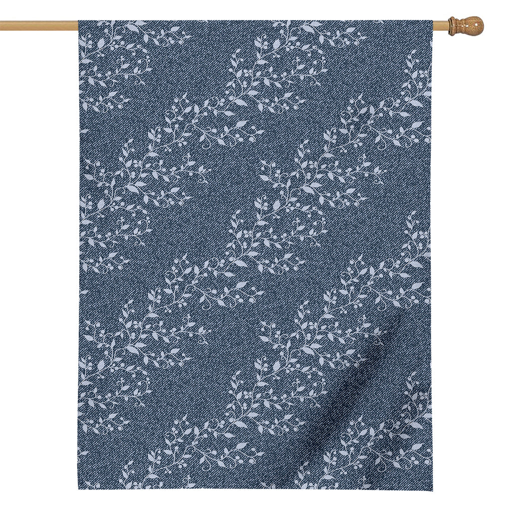 Ivy Flower Denim Jeans Pattern Print House Flag