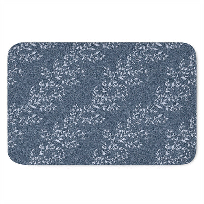 Ivy Flower Denim Jeans Pattern Print Indoor Door Mat