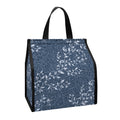 Ivy Flower Denim Jeans Pattern Print Insulated Lunch Tote