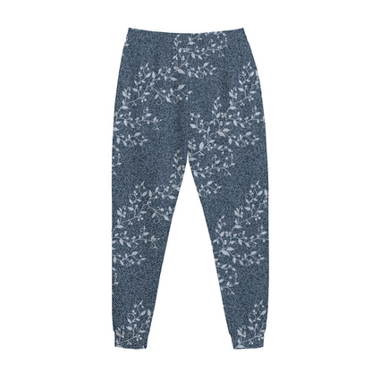 Ivy Flower Denim Jeans Pattern Print Jogger Pants