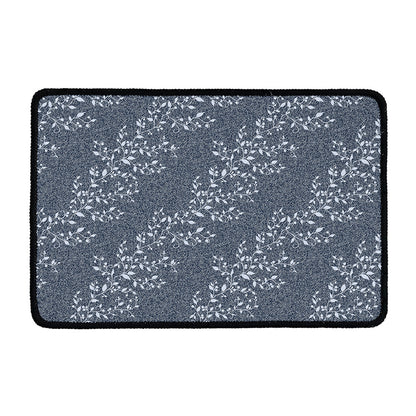 Ivy Flower Denim Jeans Pattern Print Kitchen Mat