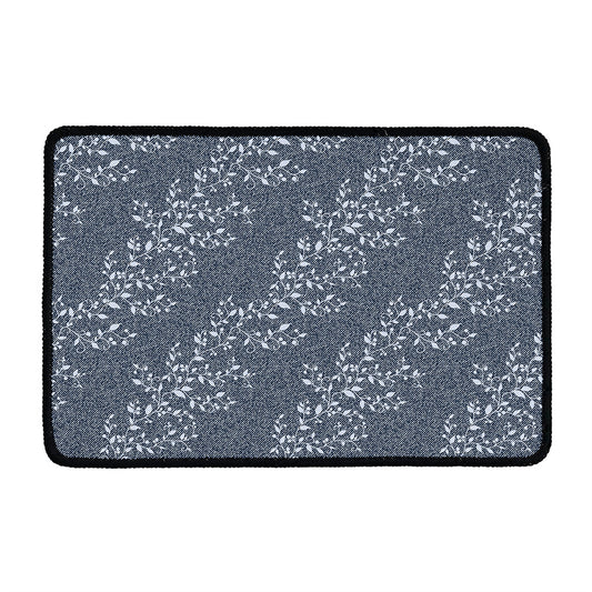 Ivy Flower Denim Jeans Pattern Print Kitchen Mat