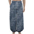 Ivy Flower Denim Jeans Pattern Print Lantern Pants