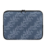 Ivy Flower Denim Jeans Pattern Print Laptop Sleeve