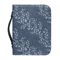Ivy Flower Denim Jeans Pattern Print Leather Bible Cover