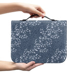 Ivy Flower Denim Jeans Pattern Print Leather Bible Cover