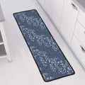 Ivy Flower Denim Jeans Pattern Print Long Kitchen Mat