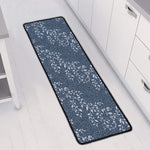 Ivy Flower Denim Jeans Pattern Print Long Kitchen Mat