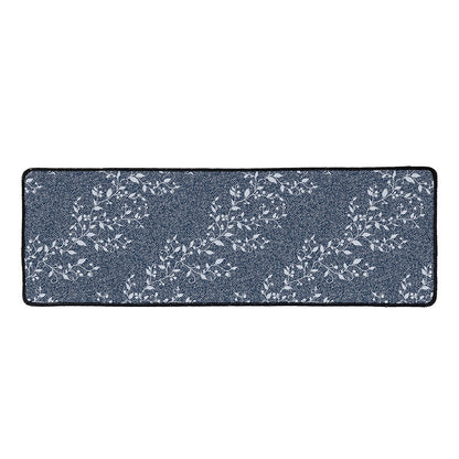 Ivy Flower Denim Jeans Pattern Print Long Kitchen Mat
