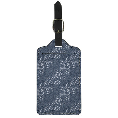 Ivy Flower Denim Jeans Pattern Print Luggage Tag