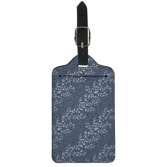 Ivy Flower Denim Jeans Pattern Print Luggage Tag