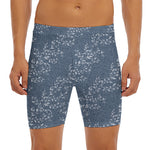 Ivy Flower Denim Jeans Pattern Print Men's Long Boxer Briefs