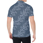 Ivy Flower Denim Jeans Pattern Print Men's Shirt