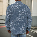 Ivy Flower Denim Jeans Pattern Print Men's Shirt Jacket