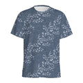 Ivy Flower Denim Jeans Pattern Print Men's Athletic T-Shirt