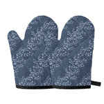 Ivy Flower Denim Jeans Pattern Print Oven Mitts