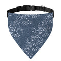 Ivy Flower Denim Jeans Pattern Print Over The Collar Dog Bandana