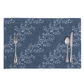 Ivy Flower Denim Jeans Pattern Print Placemat