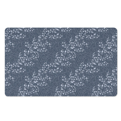 Ivy Flower Denim Jeans Pattern Print Polyester Doormat