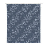 Ivy Flower Denim Jeans Pattern Print Polyester Shower Curtain