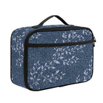 Ivy Flower Denim Jeans Pattern Print Portable Lunch Bag