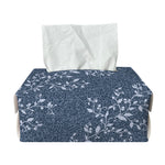 Ivy Flower Denim Jeans Pattern Print Rectangle Tissue Box Cover