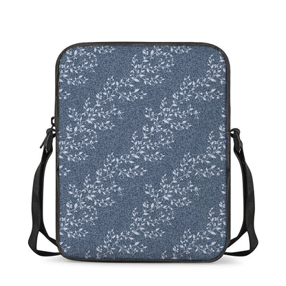 Ivy Flower Denim Jeans Pattern Print Rectangular Crossbody Bag