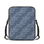 Ivy Flower Denim Jeans Pattern Print Rectangular Crossbody Bag