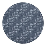 Ivy Flower Denim Jeans Pattern Print Round Blanket