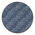 Ivy Flower Denim Jeans Pattern Print Round Floor Mat