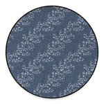 Ivy Flower Denim Jeans Pattern Print Round Floor Mat
