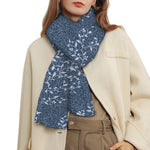 Ivy Flower Denim Jeans Pattern Print Scarf