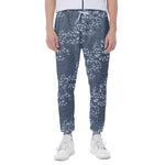 Ivy Flower Denim Jeans Pattern Print Scuba Joggers