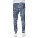 Ivy Flower Denim Jeans Pattern Print Scuba Joggers
