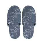 Ivy Flower Denim Jeans Pattern Print Slippers