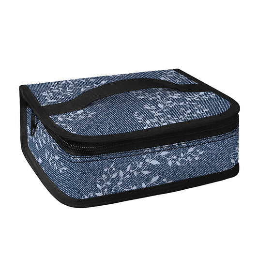 Ivy Flower Denim Jeans Pattern Print Small Lunch Bag