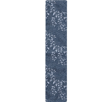 Ivy Flower Denim Jeans Pattern Print Table Runner
