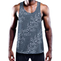 Ivy Flower Denim Jeans Pattern Print Men's Workout Tank Top