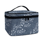 Ivy Flower Denim Jeans Pattern Print Travel Makeup Bag