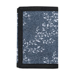 Ivy Flower Denim Jeans Pattern Print Trifold Wallet